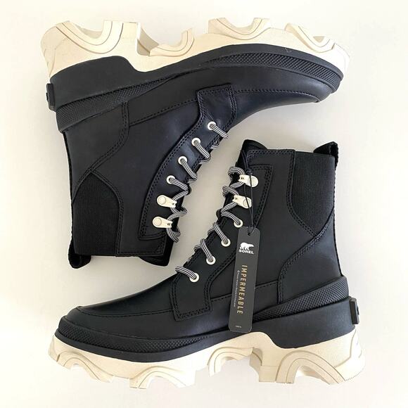 New SOREL Brex Lace Leather Boots Waterproof Size 6.5 - Picture 10 of 12